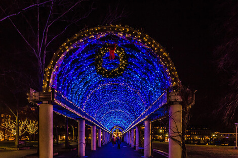 Trellis Lights at Christopher Columbus Park - WeekendPick
